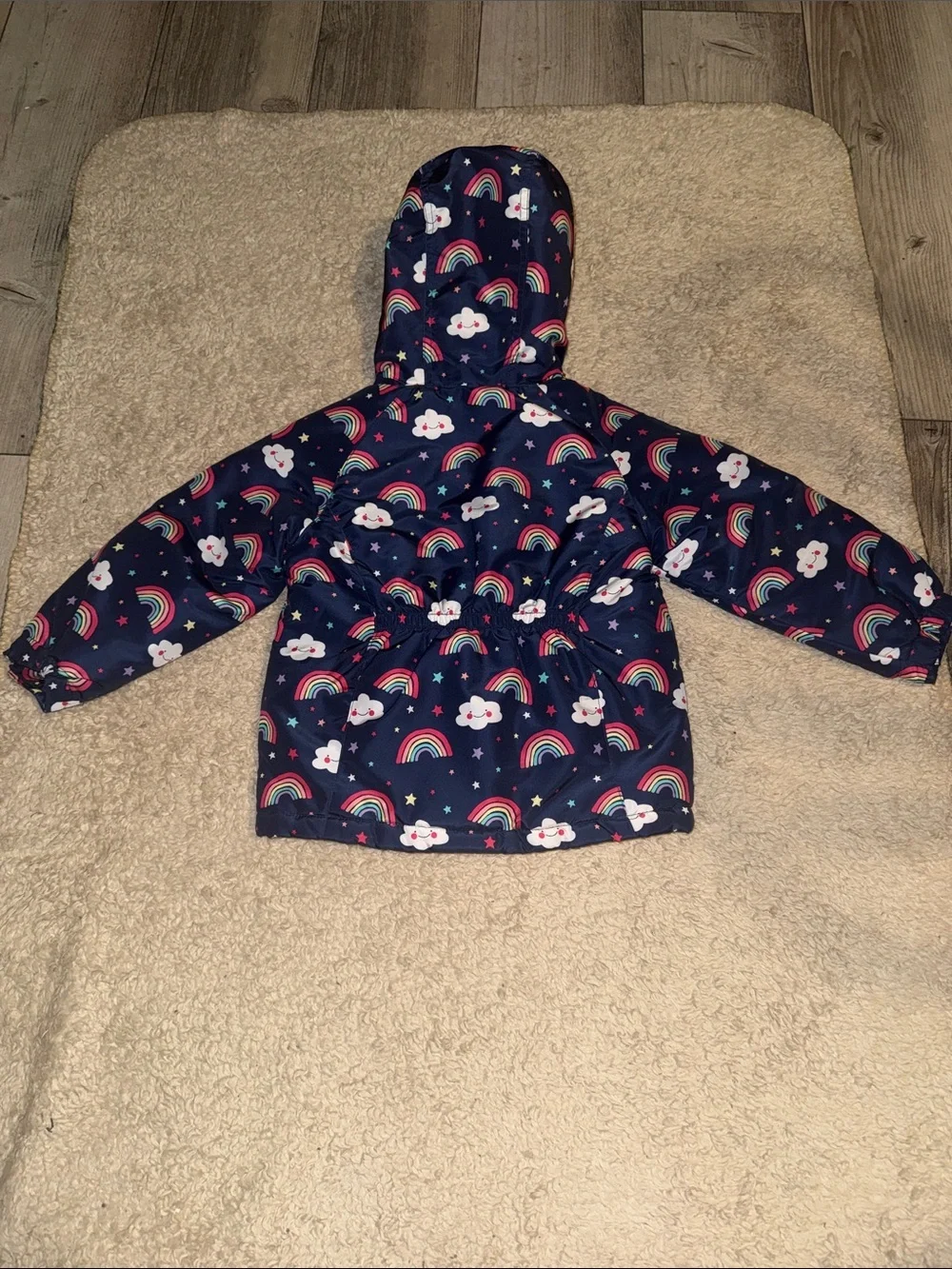 Toddler Children’s Place Rainbow Puffer Jacket